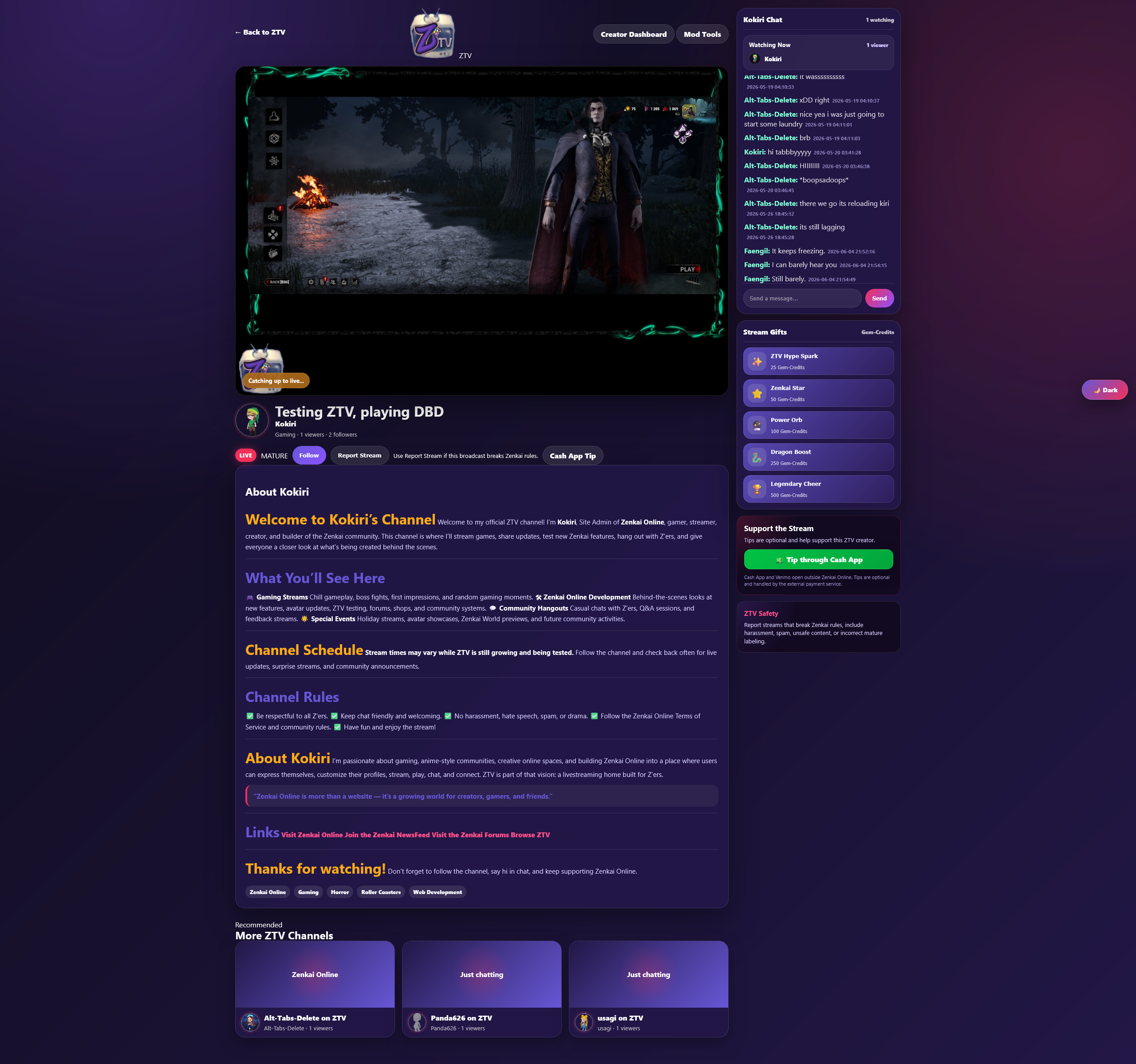 ZTV streaming screenshot