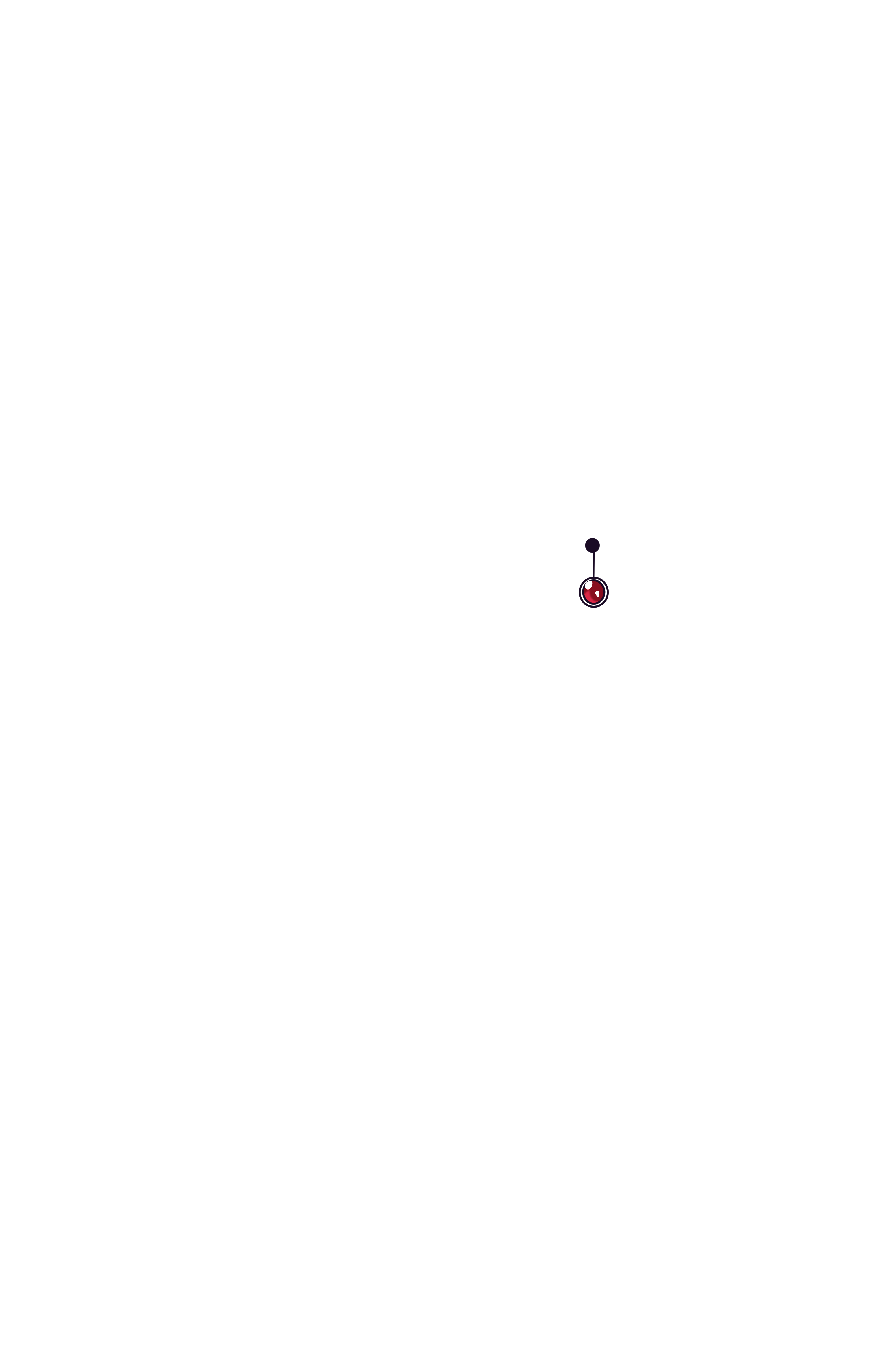 Crimson Pulse Earring